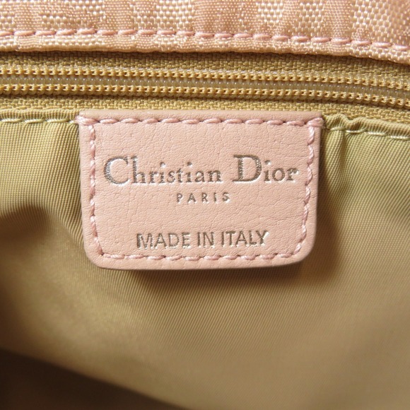 Christian Dior Trotter Pattern Tote Bag Nylon Jacquard Pink - Picture 6 of 9